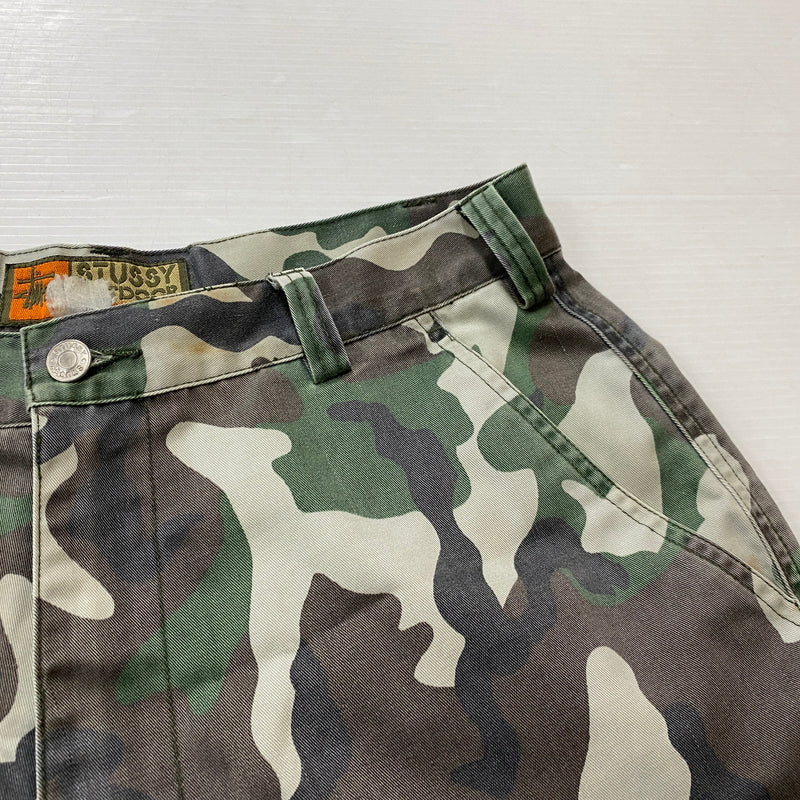 【中古品】【メンズ】 STUSSY ステューシー OUTDOOR CAMO SHORT PANTS アウトドア カモ ショート パンツ ボトムス 短パン 153-260821-sa -12-tei サイズ：34 カラー：カモ柄 万代Net店