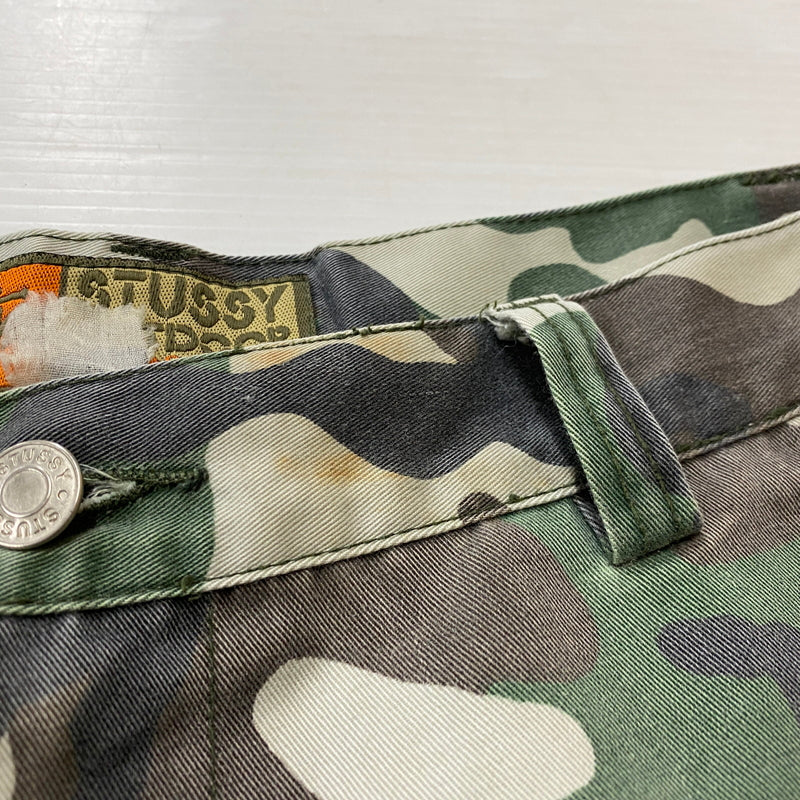 【中古品】【メンズ】 STUSSY ステューシー OUTDOOR CAMO SHORT PANTS アウトドア カモ ショート パンツ ボトムス 短パン 153-260821-sa -12-tei サイズ：34 カラー：カモ柄 万代Net店