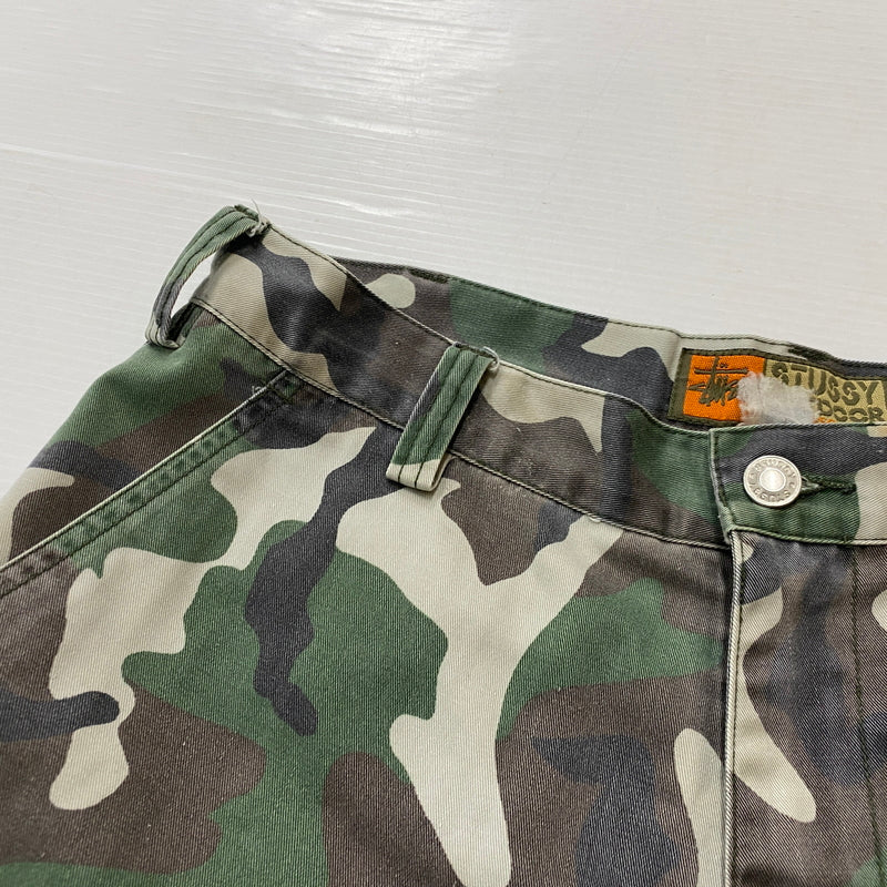 【中古品】【メンズ】 STUSSY ステューシー OUTDOOR CAMO SHORT PANTS アウトドア カモ ショート パンツ ボトムス 短パン 153-260821-sa -12-tei サイズ：34 カラー：カモ柄 万代Net店