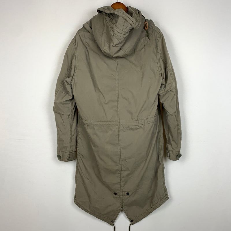 【中古品】【メンズ】 ALPHA アルファ LINER MODS COAT ライナー 付き モッズ コート アウター 145-260823-sa-07-tei サイズ：L カラー：カーキ系 万代Net店