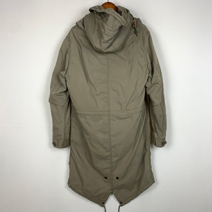 【中古品】【メンズ】 ALPHA アルファ LINER MODS COAT ライナー 付き モッズ コート アウター 145-260823-sa-07-tei サイズ：L カラー：カーキ系 万代Net店