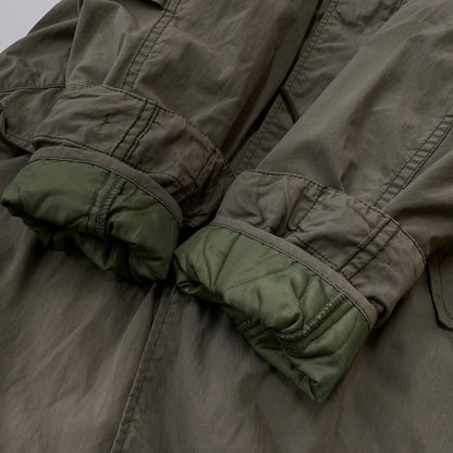 【中古品】【メンズ】 ALPHA アルファ LINER MODS COAT ライナー 付き モッズ コート アウター 145-260823-sa-07-tei サイズ：L カラー：カーキ系 万代Net店