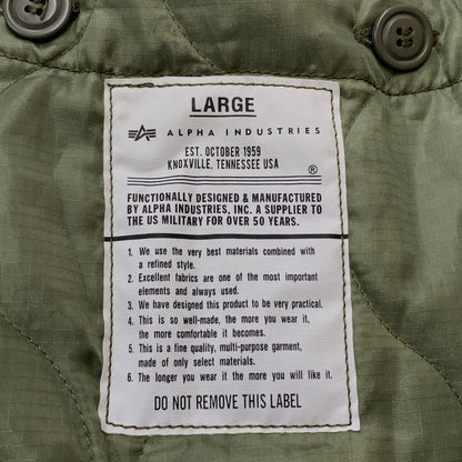 【中古品】【メンズ】 ALPHA アルファ LINER MODS COAT ライナー 付き モッズ コート アウター 145-260823-sa-07-tei サイズ：L カラー：カーキ系 万代Net店