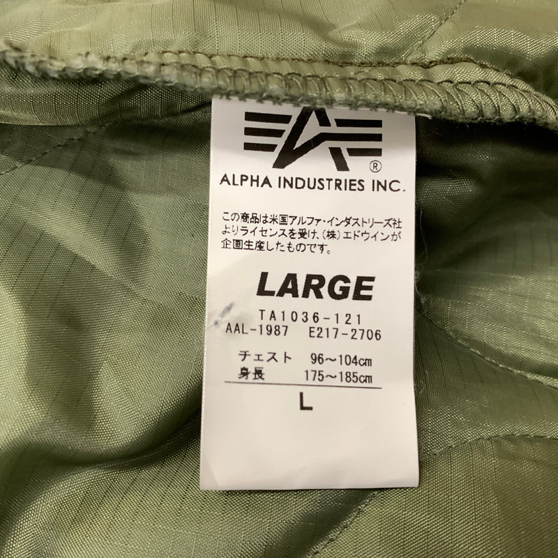 【中古品】【メンズ】 ALPHA アルファ LINER MODS COAT ライナー 付き モッズ コート アウター 145-260823-sa-07-tei サイズ：L カラー：カーキ系 万代Net店