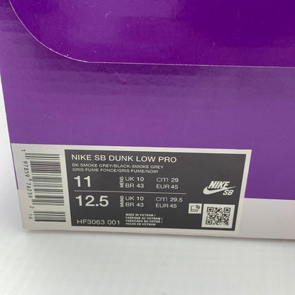 【中古美品】【メンズ】 NIKE ナイキ HF3063-001 SB DUNK LOW PRO BLACK AND SMOKE GREY スニーカー ダンクロー 160-260821-nm-01-tei サイズ：29cm 万代Net店