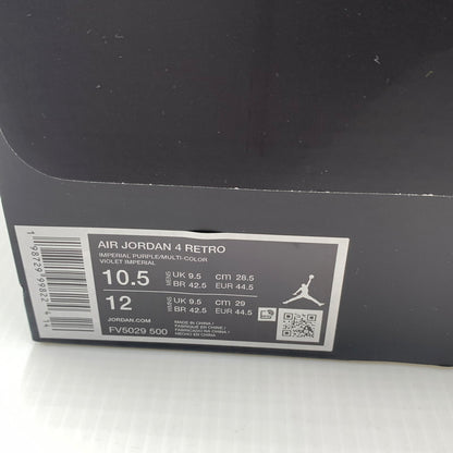 【中古美品】【メンズ】 NIKE ナイキ FV5029-500 AIR JORDAN 4 RETRO OG LAKERS エアジョーダン4 レトロ レイカーズ 160-260821-nm-06-tei サイズ：28.5cm 万代Net店