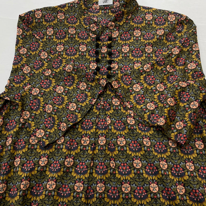 【中古品】【レディース】 I AM I IN FACT... アイ アム アイ イン ファクト LIBERTY STAND COLLAR DRESS リバティ スタンド カラー ワンピース 半袖 170-260829-sa-12-tei サイズ：F カラー：総柄 万代Net店