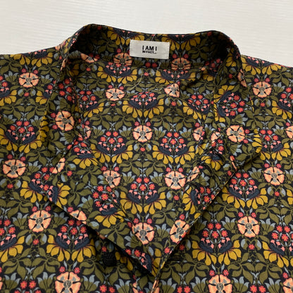 【中古品】【レディース】 I AM I IN FACT... アイ アム アイ イン ファクト LIBERTY STAND COLLAR DRESS リバティ スタンド カラー ワンピース 半袖 170-260829-sa-12-tei サイズ：F カラー：総柄 万代Net店
