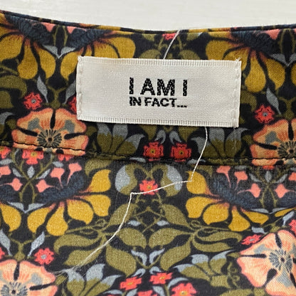 【中古品】【レディース】 I AM I IN FACT... アイ アム アイ イン ファクト LIBERTY STAND COLLAR DRESS リバティ スタンド カラー ワンピース 半袖 170-260829-sa-12-tei サイズ：F カラー：総柄 万代Net店