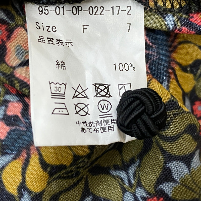 【中古品】【レディース】 I AM I IN FACT... アイ アム アイ イン ファクト LIBERTY STAND COLLAR DRESS リバティ スタンド カラー ワンピース 半袖 170-260829-sa-12-tei サイズ：F カラー：総柄 万代Net店