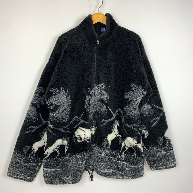 【中古品】【メンズ】 MAZMANIA マズマニア FLEECE JACKET フリース ジャケット アウター 145-260823-sa-02-tei サイズ：L カラー：柄 万代Net店