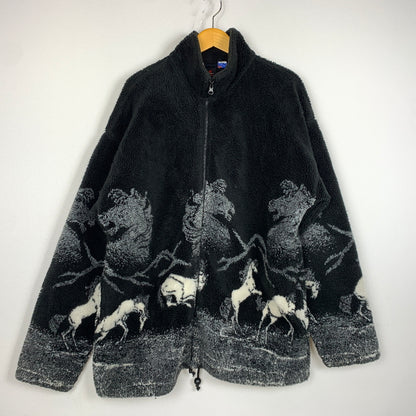 【中古品】【メンズ】 MAZMANIA マズマニア FLEECE JACKET フリース ジャケット アウター 145-260823-sa-02-tei サイズ：L カラー：柄 万代Net店