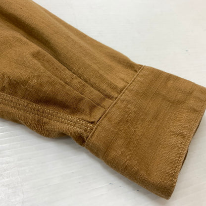 【中古品】【メンズ】 WAREHOUSE ウエアハウス × BIGYANK ビッグヤンク 別注 コラボ YANK FLYER VENTILATION WORK SHIR ヤンク フライヤー ベンチレーション ワークシャツ トップス 145-260823-ko-02-teih サイズ：14 カラー：ブラウン 万代Net店