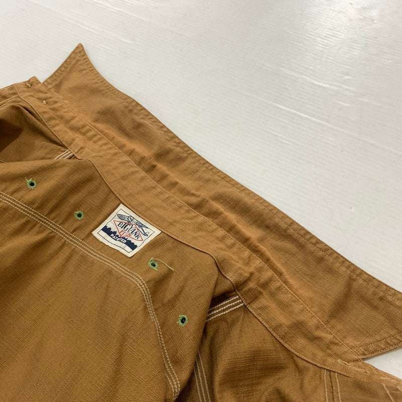 【中古品】【メンズ】 WAREHOUSE ウエアハウス × BIGYANK ビッグヤンク 別注 コラボ YANK FLYER VENTILATION WORK SHIR ヤンク フライヤー ベンチレーション ワークシャツ トップス 145-260823-ko-02-teih サイズ：14 カラー：ブラウン 万代Net店