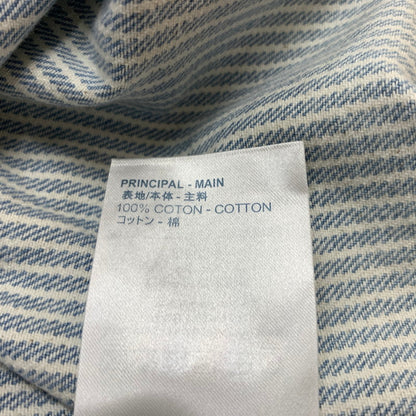 【中古品】【メンズ】 LOUIS VUITTON ルイ・ヴィトン 21SS DENIM SHIRTS JACKET デニムシャツ ジャケット ライトアウター Gジャン ストライプ モノグラム ワークシャツ 179-260823-ko-04-teih サイズ：L カラー：ブルー 万代Net店