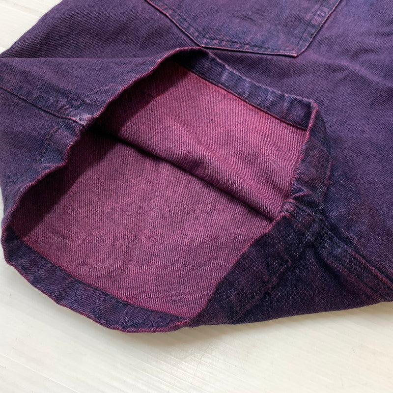 【中古品】【メンズ】 Earl Skateboards アールスケートボード DENIM SHORT PANTS デニムショートパンツ ボトムス ハーフパンツ 153-260823-ko-09-teih サイズ：M カラー：パープル 万代Net店
