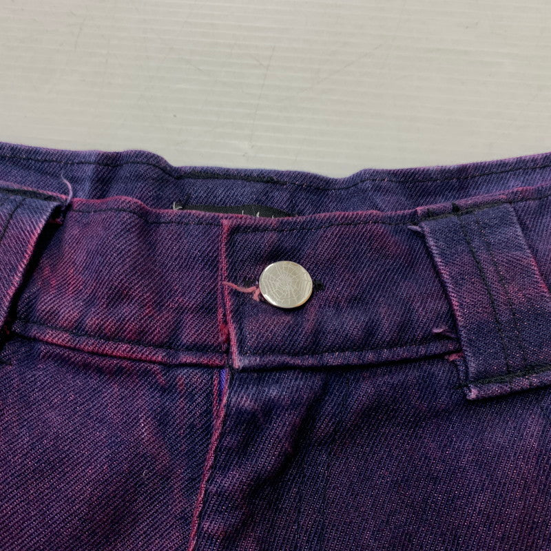 【中古品】【メンズ】 Earl Skateboards アールスケートボード DENIM SHORT PANTS デニムショートパンツ ボトムス ハーフパンツ 153-260823-ko-09-teih サイズ：M カラー：パープル 万代Net店