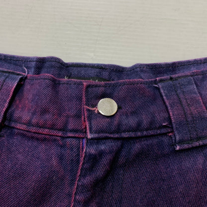 【中古品】【メンズ】 Earl Skateboards アールスケートボード DENIM SHORT PANTS デニムショートパンツ ボトムス ハーフパンツ 153-260823-ko-09-teih サイズ：M カラー：パープル 万代Net店