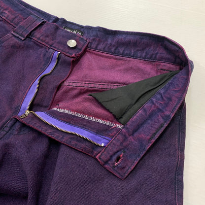 【中古品】【メンズ】 Earl Skateboards アールスケートボード DENIM SHORT PANTS デニムショートパンツ ボトムス ハーフパンツ 153-260823-ko-09-teih サイズ：M カラー：パープル 万代Net店