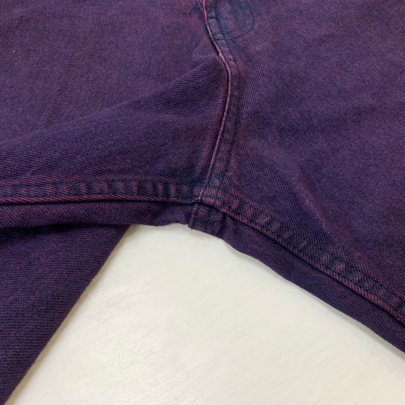【中古品】【メンズ】 Earl Skateboards アールスケートボード DENIM SHORT PANTS デニムショートパンツ ボトムス ハーフパンツ 153-260823-ko-09-teih サイズ：M カラー：パープル 万代Net店