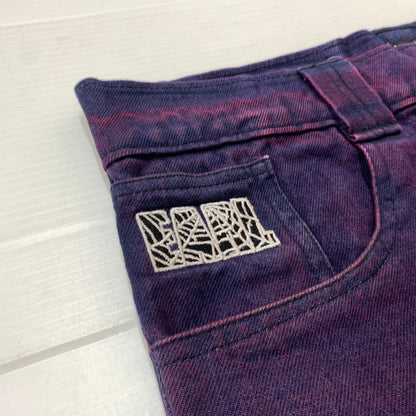 【中古品】【メンズ】 Earl Skateboards アールスケートボード DENIM SHORT PANTS デニムショートパンツ ボトムス ハーフパンツ 153-260823-ko-09-teih サイズ：M カラー：パープル 万代Net店