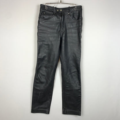 【中古品】【メンズ】 HARLEY-DAVIDSON ハーレー ダビッドソン LEATHER PANTS 98146 レザー パンツ ボトムス 156-260823-sa-10-tei サイズ：33 カラー：ブラック 万代Net店