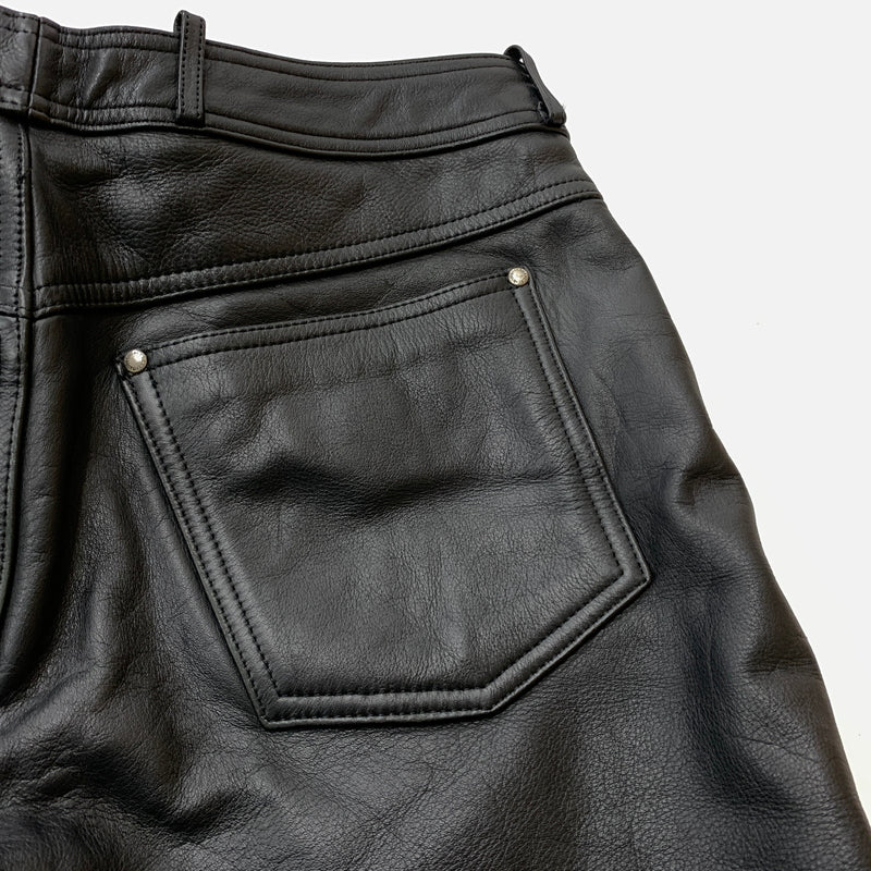 【中古品】【メンズ】 HARLEY-DAVIDSON ハーレー ダビッドソン LEATHER PANTS 98146 レザー パンツ ボトムス 156-260823-sa-10-tei サイズ：33 カラー：ブラック 万代Net店