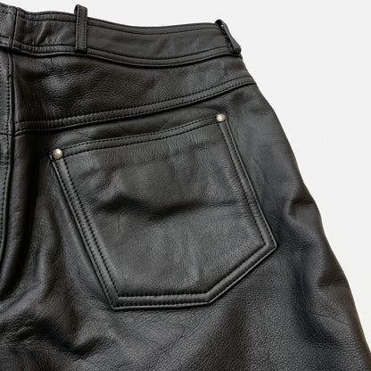 【中古品】【メンズ】 HARLEY-DAVIDSON ハーレー ダビッドソン LEATHER PANTS 98146 レザー パンツ ボトムス 156-260823-sa-10-tei サイズ：33 カラー：ブラック 万代Net店