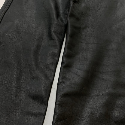 【中古品】【メンズ】 HARLEY-DAVIDSON ハーレー ダビッドソン LEATHER PANTS 98146 レザー パンツ ボトムス 156-260823-sa-10-tei サイズ：33 カラー：ブラック 万代Net店