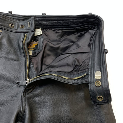【中古品】【メンズ】 HARLEY-DAVIDSON ハーレー ダビッドソン LEATHER PANTS 98146 レザー パンツ ボトムス 156-260823-sa-10-tei サイズ：33 カラー：ブラック 万代Net店