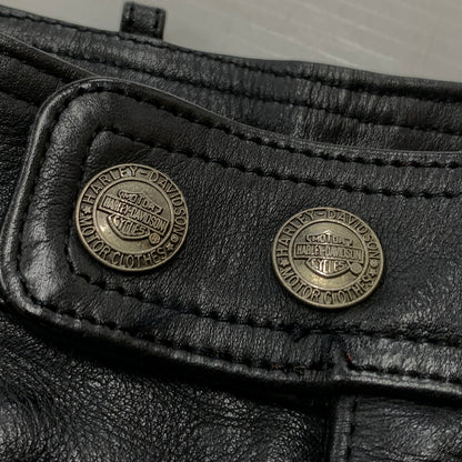 【中古品】【メンズ】 HARLEY-DAVIDSON ハーレー ダビッドソン LEATHER PANTS 98146 レザー パンツ ボトムス 156-260823-sa-10-tei サイズ：33 カラー：ブラック 万代Net店