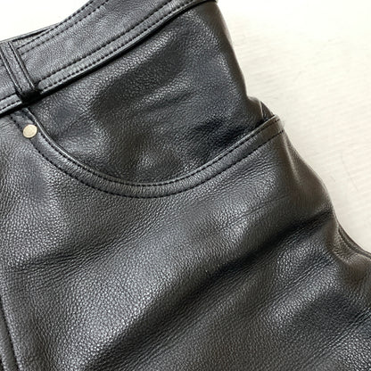 【中古品】【メンズ】 HARLEY-DAVIDSON ハーレー ダビッドソン LEATHER PANTS 98146 レザー パンツ ボトムス 156-260823-sa-10-tei サイズ：33 カラー：ブラック 万代Net店