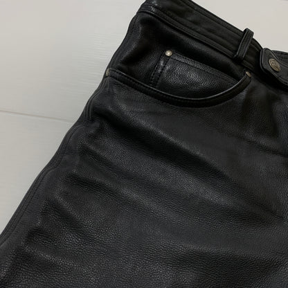 【中古品】【メンズ】 HARLEY-DAVIDSON ハーレー ダビッドソン LEATHER PANTS 98146 レザー パンツ ボトムス 156-260823-sa-10-tei サイズ：33 カラー：ブラック 万代Net店