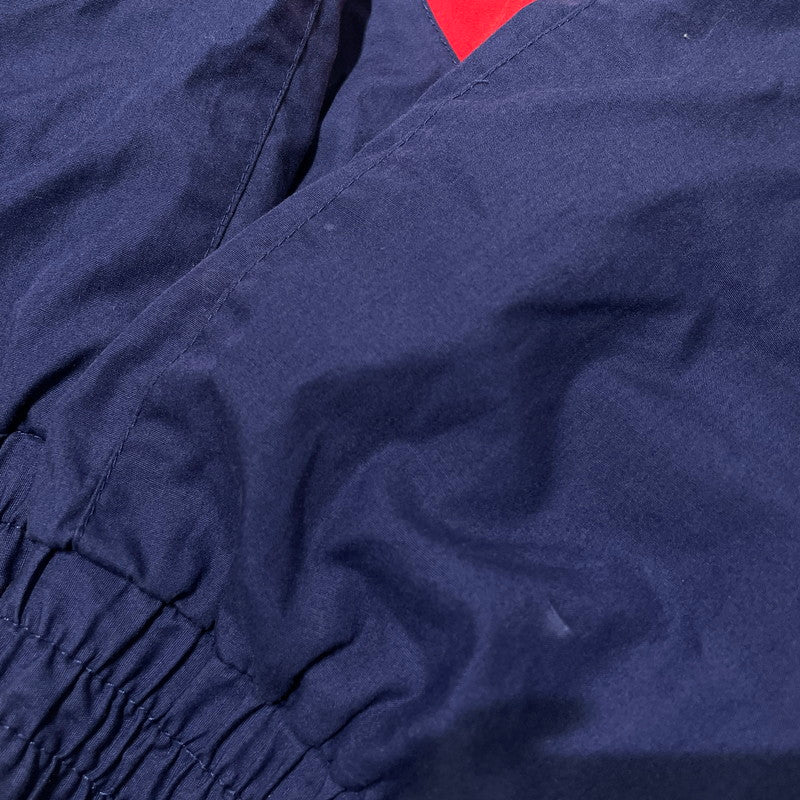 【中古品】【メンズ】 HUMMEL ヒュンメル 90's HALF ZIP JACKET 22175 90年代 ハーフジップ ジャケット ライトアウター 148-260826-yo-05-teih サイズ：S カラー：ホワイト/ネイビー/レッド 万代Net店