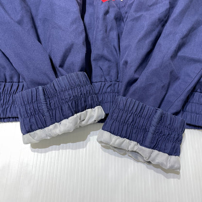 【中古品】【メンズ】 HUMMEL ヒュンメル 90's HALF ZIP JACKET 22175 90年代 ハーフジップ ジャケット ライトアウター 148-260826-yo-05-teih サイズ：S カラー：ホワイト/ネイビー/レッド 万代Net店