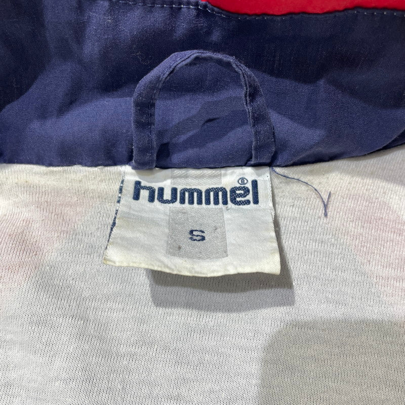 【中古品】【メンズ】 HUMMEL ヒュンメル 90's HALF ZIP JACKET 22175 90年代 ハーフジップ ジャケット ライトアウター 148-260826-yo-05-teih サイズ：S カラー：ホワイト/ネイビー/レッド 万代Net店
