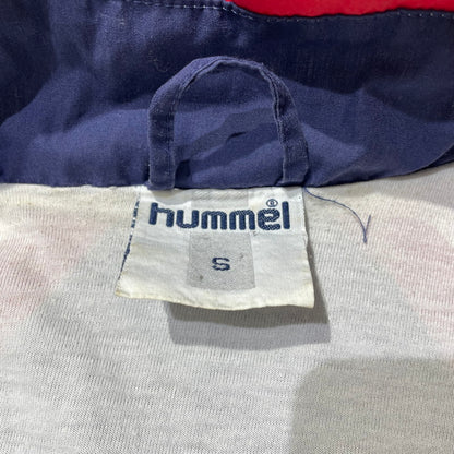 【中古品】【メンズ】 HUMMEL ヒュンメル 90's HALF ZIP JACKET 22175 90年代 ハーフジップ ジャケット ライトアウター 148-260826-yo-05-teih サイズ：S カラー：ホワイト/ネイビー/レッド 万代Net店