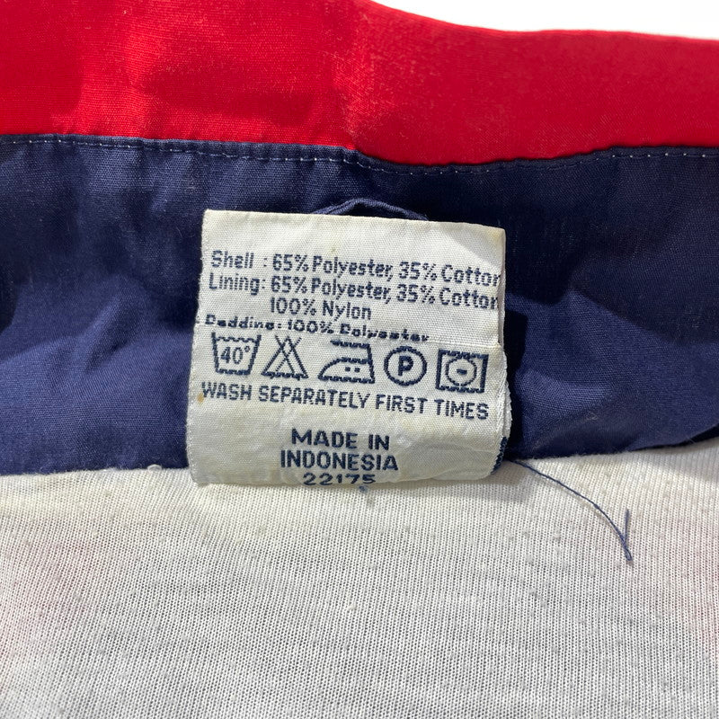 【中古品】【メンズ】 HUMMEL ヒュンメル 90's HALF ZIP JACKET 22175 90年代 ハーフジップ ジャケット ライトアウター 148-260826-yo-05-teih サイズ：S カラー：ホワイト/ネイビー/レッド 万代Net店