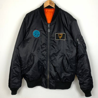 【中古品】【メンズ】 AVIREX アヴィレエックス MA-1 "3rd SSS" 783-4252040 エムエーワン サード エスエスエス アウター 145-260823-sa-08-tei サイズ：2XL カラー：ブラック オレンジ 万代Net店