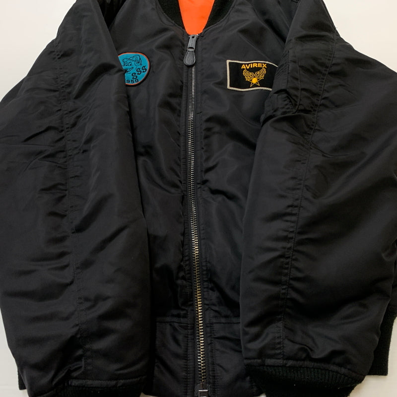 【中古品】【メンズ】 AVIREX アヴィレエックス MA-1 "3rd SSS" 783-4252040 エムエーワン サード エスエスエス アウター 145-260823-sa-08-tei サイズ：2XL カラー：ブラック オレンジ 万代Net店