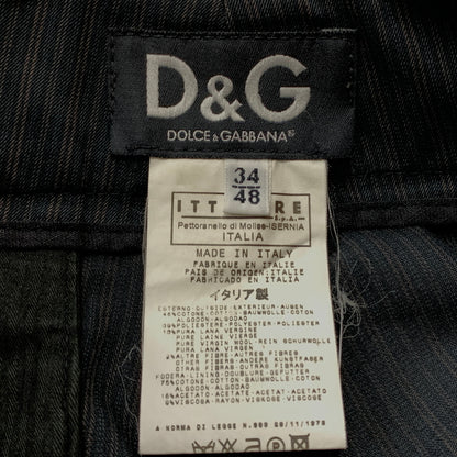【中古品】【メンズ】 DOLCE&GABBANA ドルチェ アンド ガッパーナ SET UP SUIT セット アップ スーツ 141-260823-sa-09-tei サイズ：34-48 カラー：ストライプ 万代Net店