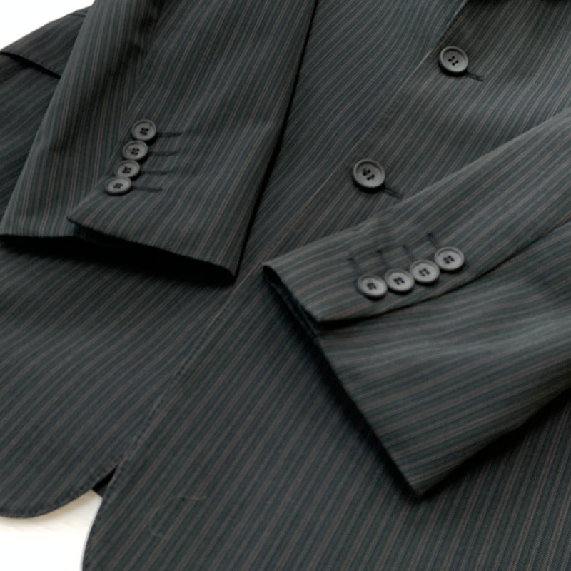 【中古品】【メンズ】 DOLCE&GABBANA ドルチェ アンド ガッパーナ SET UP SUIT セット アップ スーツ 141-260823-sa-09-tei サイズ：34-48 カラー：ストライプ 万代Net店
