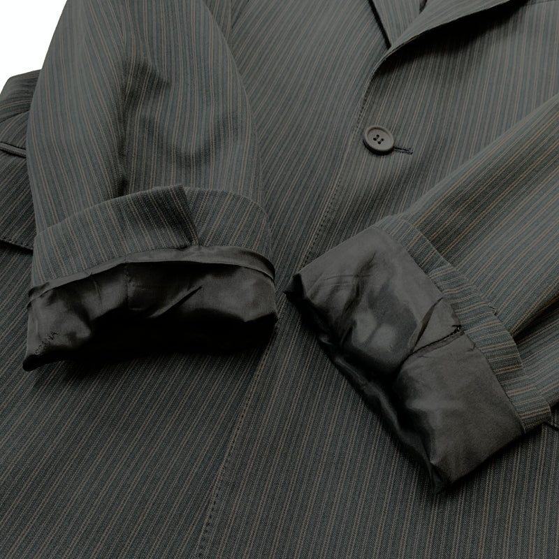 【中古品】【メンズ】 DOLCE&GABBANA ドルチェ アンド ガッパーナ SET UP SUIT セット アップ スーツ 141-260823-sa-09-tei サイズ：34-48 カラー：ストライプ 万代Net店