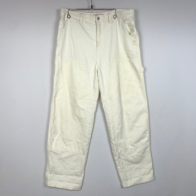 【現状渡し品】【メンズ】 STUSSY ステューシー CANVAS WORK PANT 116496 キャンバス ワーク パンツ ボトムス 153-260823-sa-12-tei サイズ：34 カラー：ホワイト 万代Net店