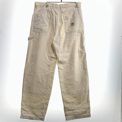【現状渡し品】【メンズ】 STUSSY ステューシー CANVAS WORK PANT 116496 キャンバス ワーク パンツ ボトムス 153-260823-sa-12-tei サイズ：34 カラー：ホワイト 万代Net店
