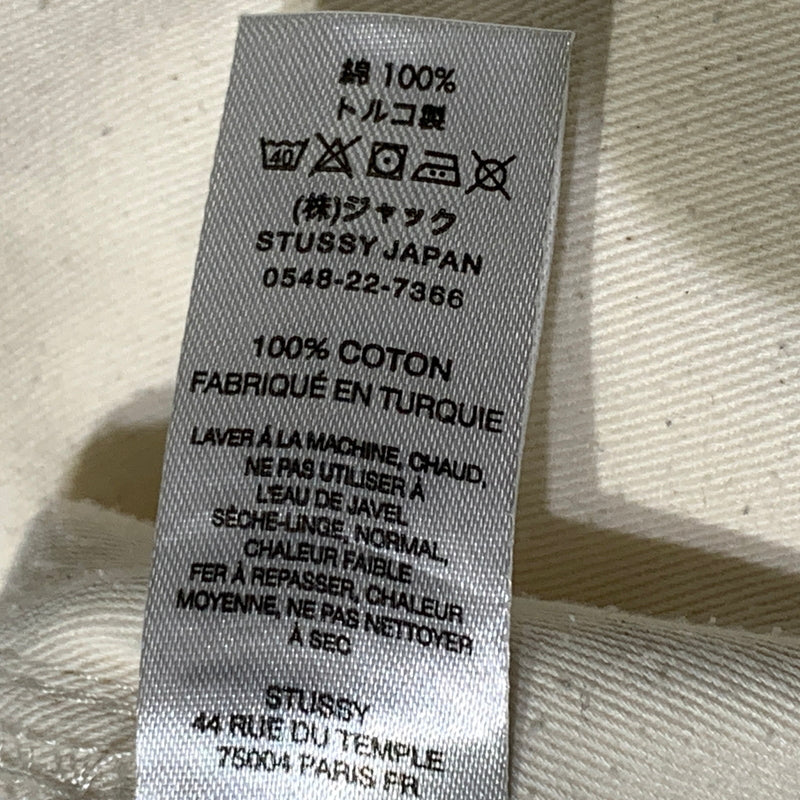 【現状渡し品】【メンズ】 STUSSY ステューシー CANVAS WORK PANT 116496 キャンバス ワーク パンツ ボトムス 153-260823-sa-12-tei サイズ：34 カラー：ホワイト 万代Net店