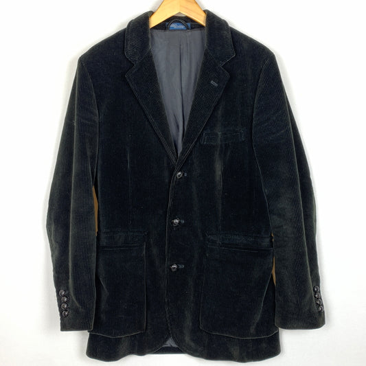 【中古品】【メンズ】 POLO RALPH LAUREN ポロ ラルフローレン 90’s CORDUROY TAILORED JACKET 90年代 コーデュロイ テーラード ジャケット アウター 147-260823-sa-06-tei サイズ：M カラー：ブラック系 万代Net店