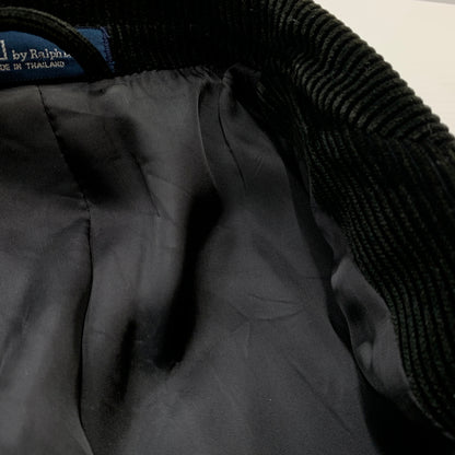 【中古品】【メンズ】 POLO RALPH LAUREN ポロ ラルフローレン 90’s CORDUROY TAILORED JACKET 90年代 コーデュロイ テーラード ジャケット アウター 147-260823-sa-06-tei サイズ：M カラー：ブラック系 万代Net店