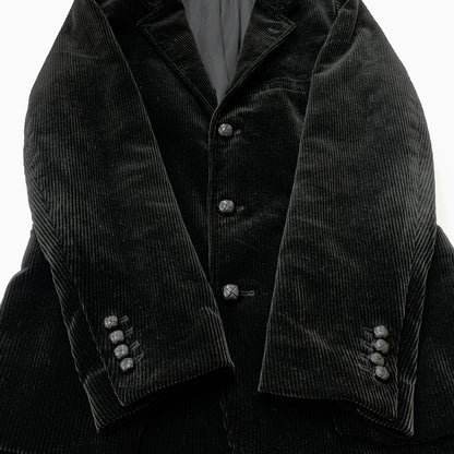 【中古品】【メンズ】 POLO RALPH LAUREN ポロ ラルフローレン 90’s CORDUROY TAILORED JACKET 90年代 コーデュロイ テーラード ジャケット アウター 147-260823-sa-06-tei サイズ：M カラー：ブラック系 万代Net店