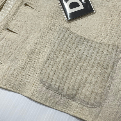 【中古品】【メンズ】 DOLCE＆GABBANA ドルチェアンドガッバーナ COTTON VEST 01 コットン ベスト トップス 141-260824-yo-05-teih サイズ：32-46 カラー：アイボリー 万代Net店